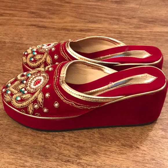 Handmade in Nepal Shoes Traditional Indiannepalese Heel Poshmark
